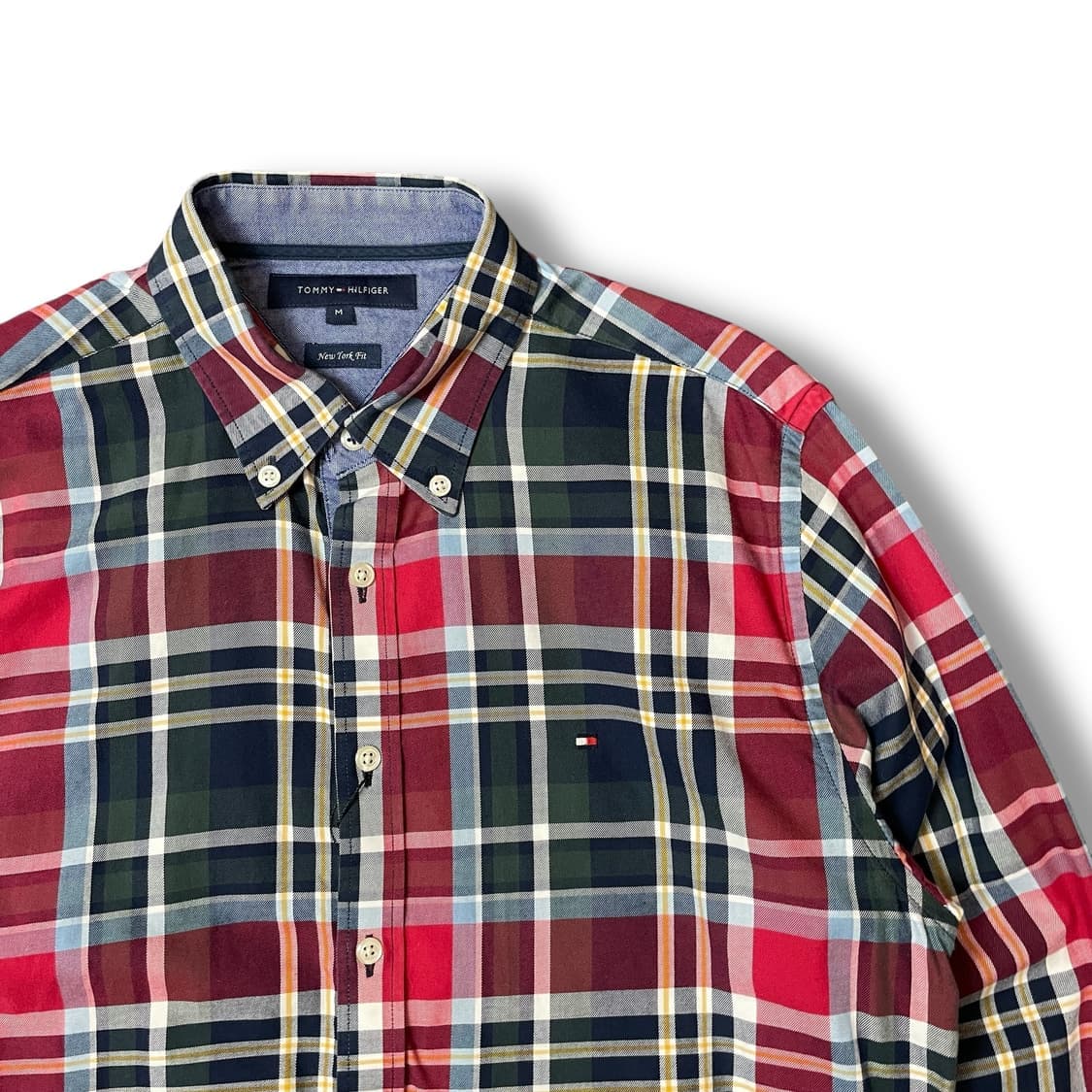 타미힐피거 체크 뉴욕핏 긴팔 셔츠 M 상품이미지3