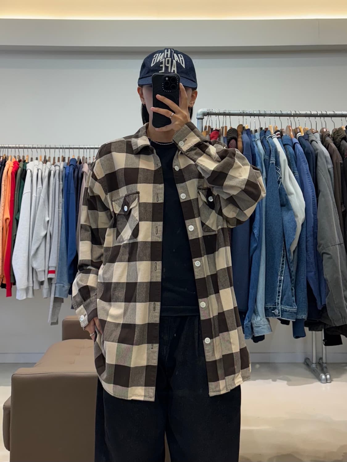 90s 슈프림 체크 셔츠 상품이미지4