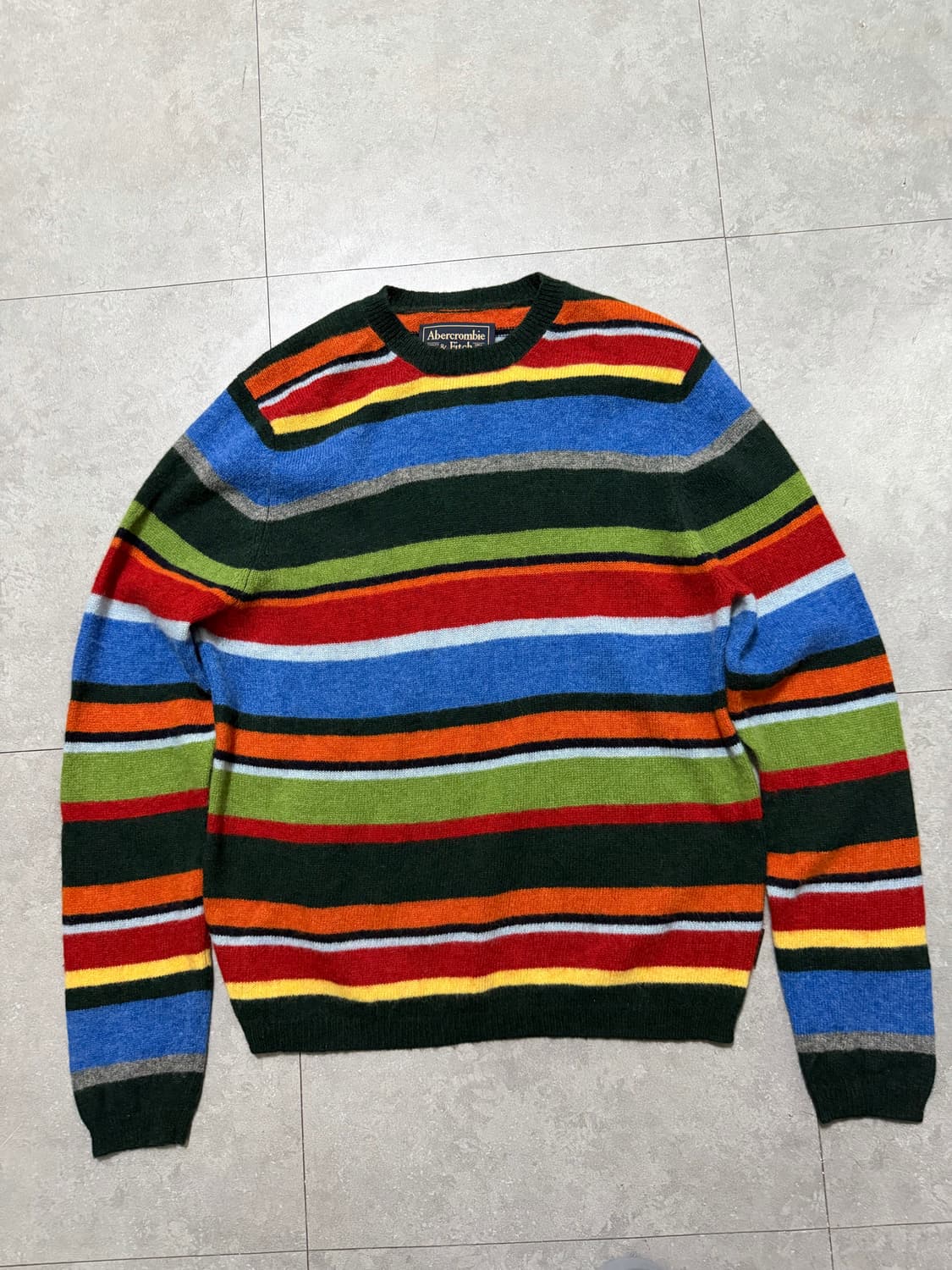 00s 아베크롬비 멀티컬러 빈티지 울 니트 100size   상품이미지1