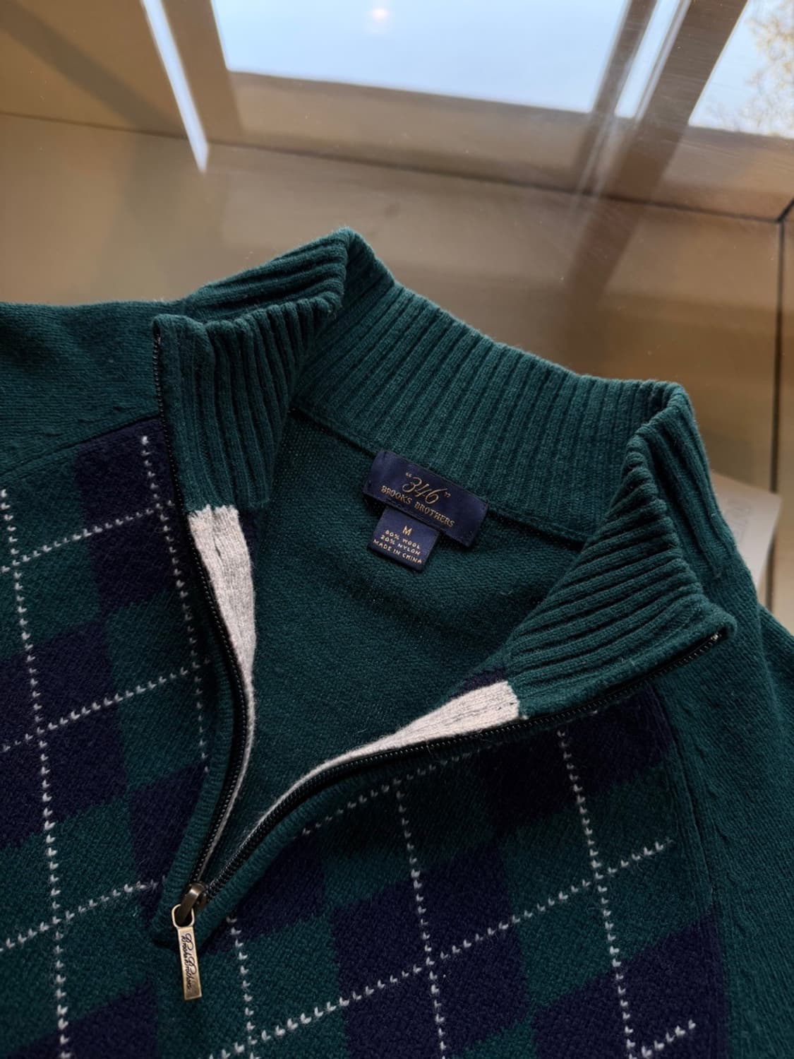 브룩스 브라더스 짚업 니트 100 상품이미지8