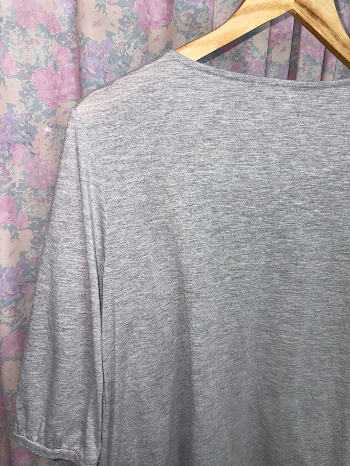 그레이 스트라이프 레이어드 티셔츠 상품이미지10