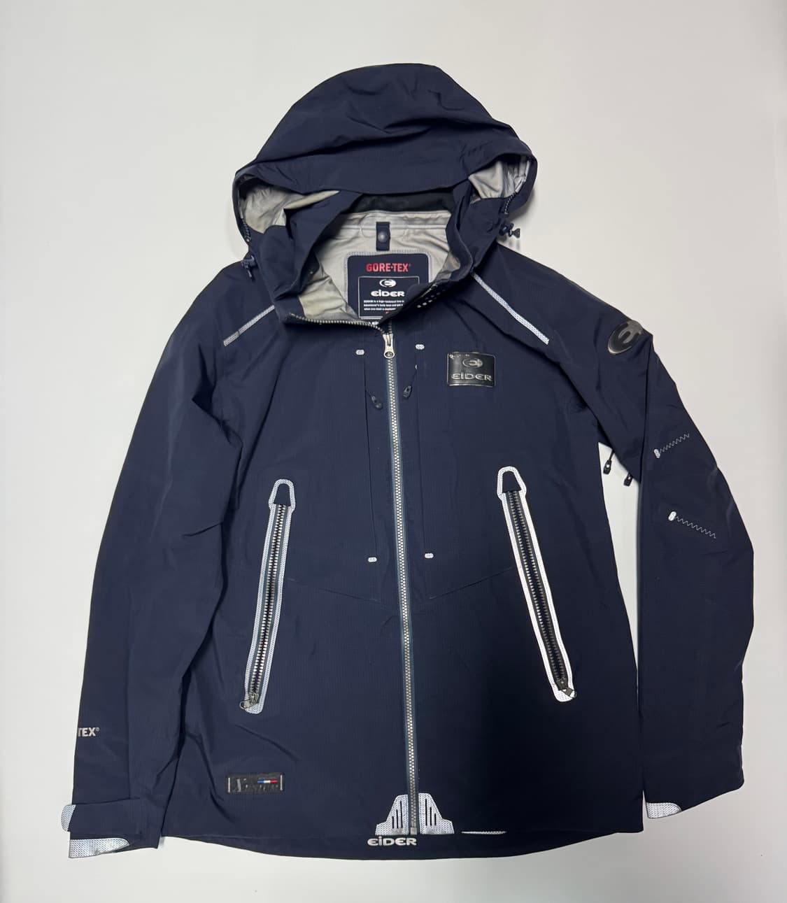 아이더 Eider 티에르 등산 고어텍스 후드 바람막이 네이비 상품이미지1