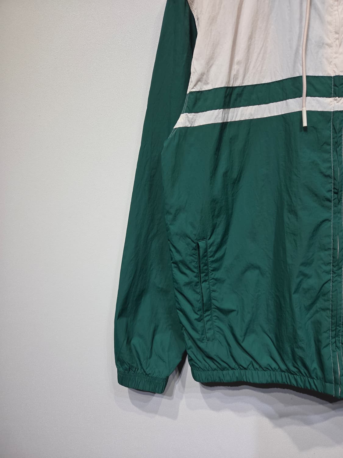 아디다스 오리지널스 컬러블록 윈드브레이커 그린 상품이미지4