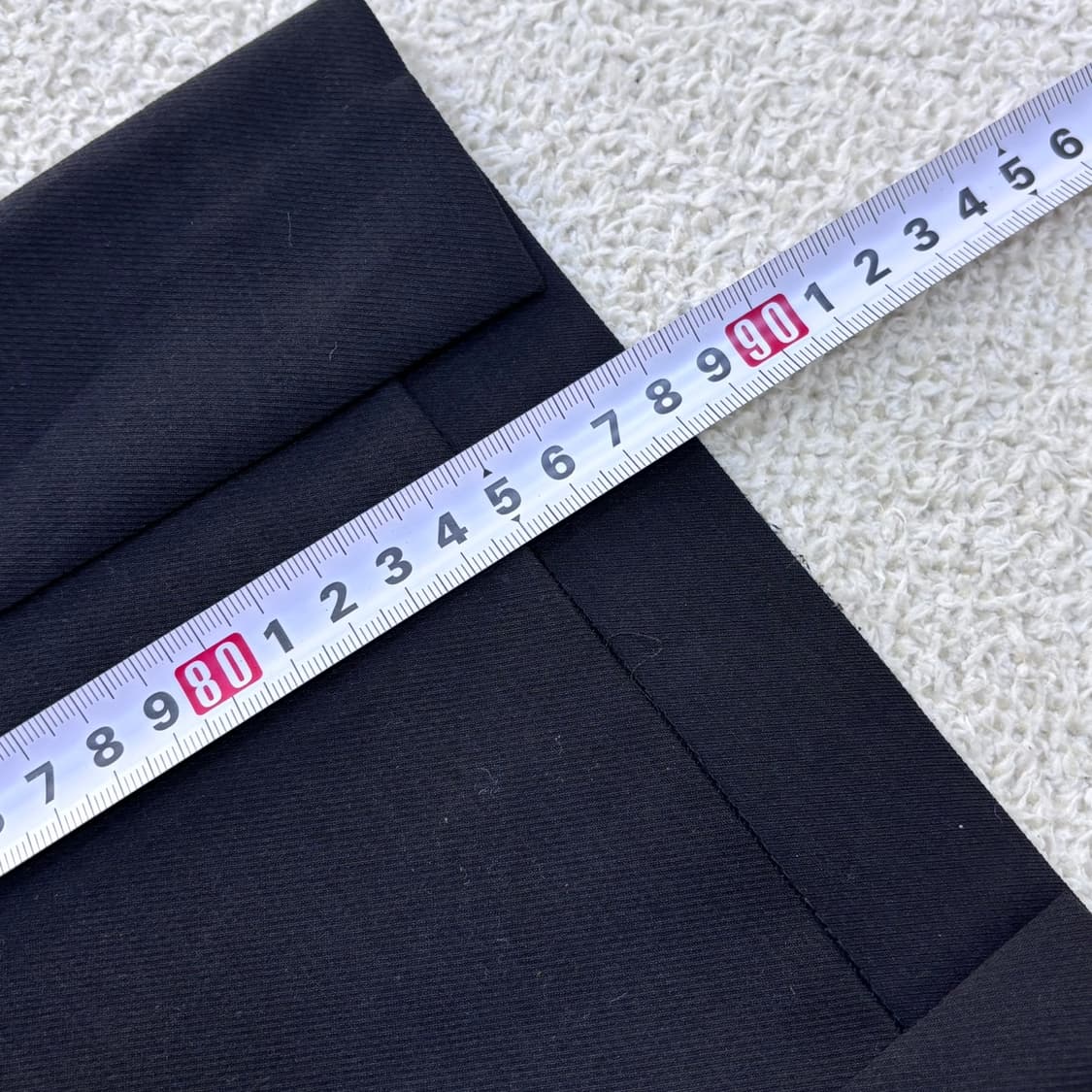 44 베네통 여성 블랙 와이드 슬랙스 0420E 상품이미지6