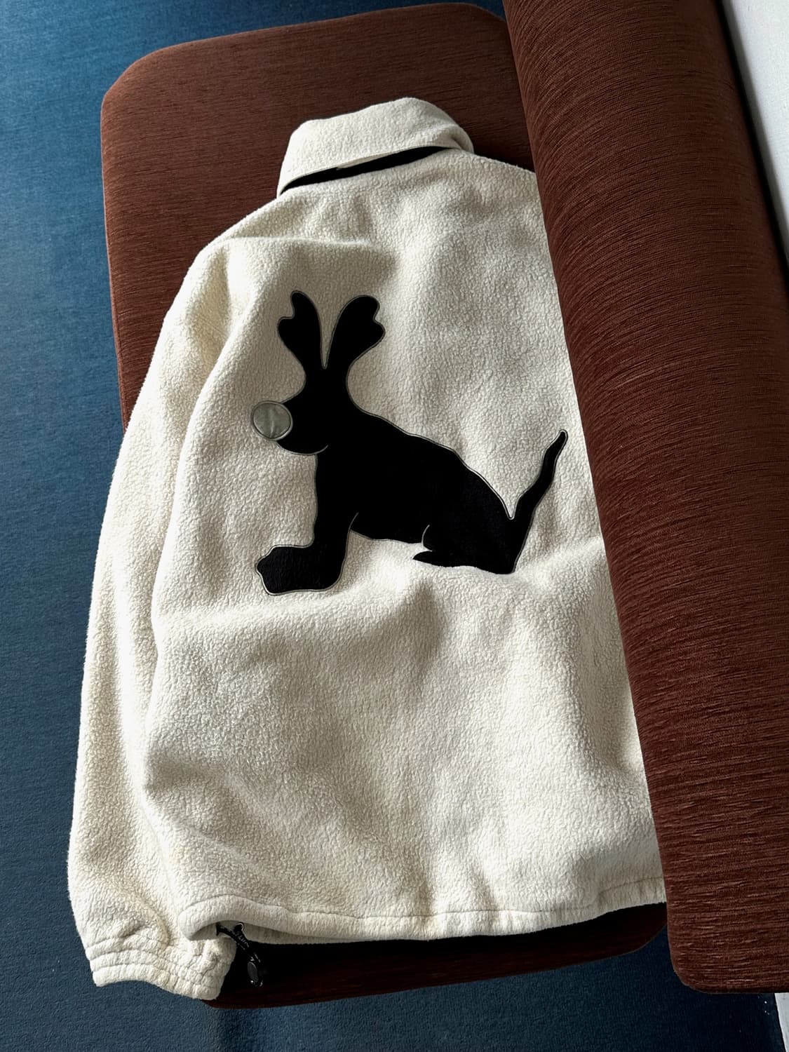 Fleece design wide zip blouson 상품이미지5