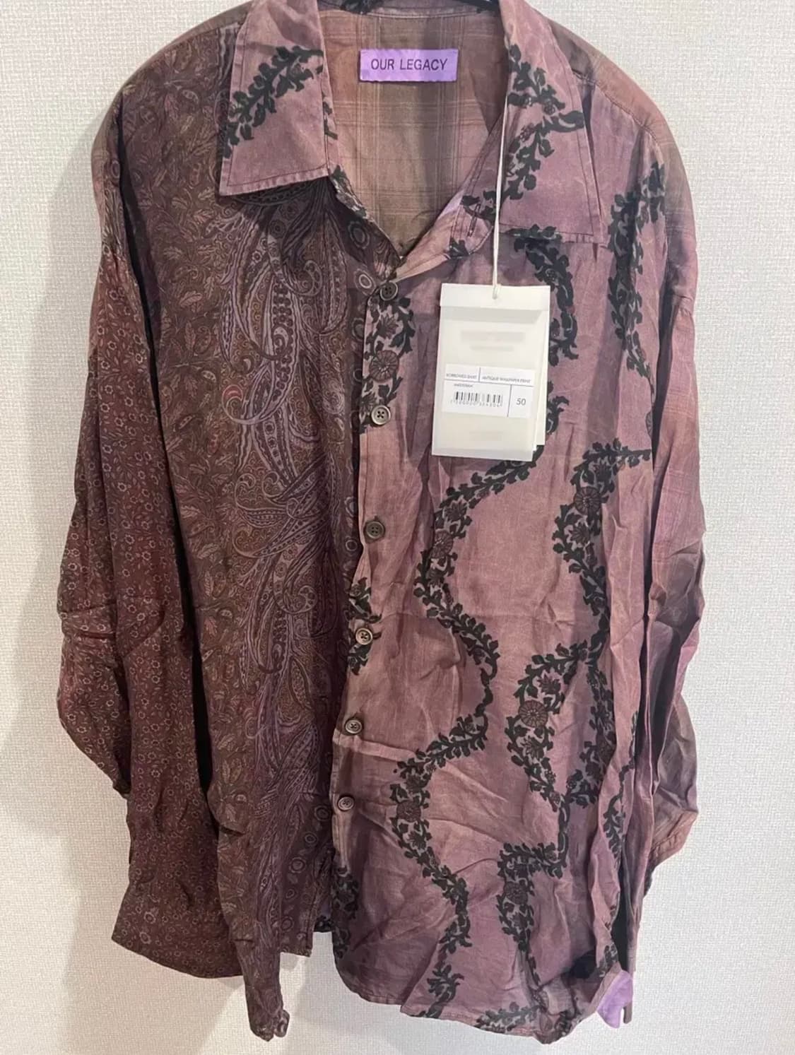 아워레가시 월페이퍼 버로우드 셔츠 상품이미지1