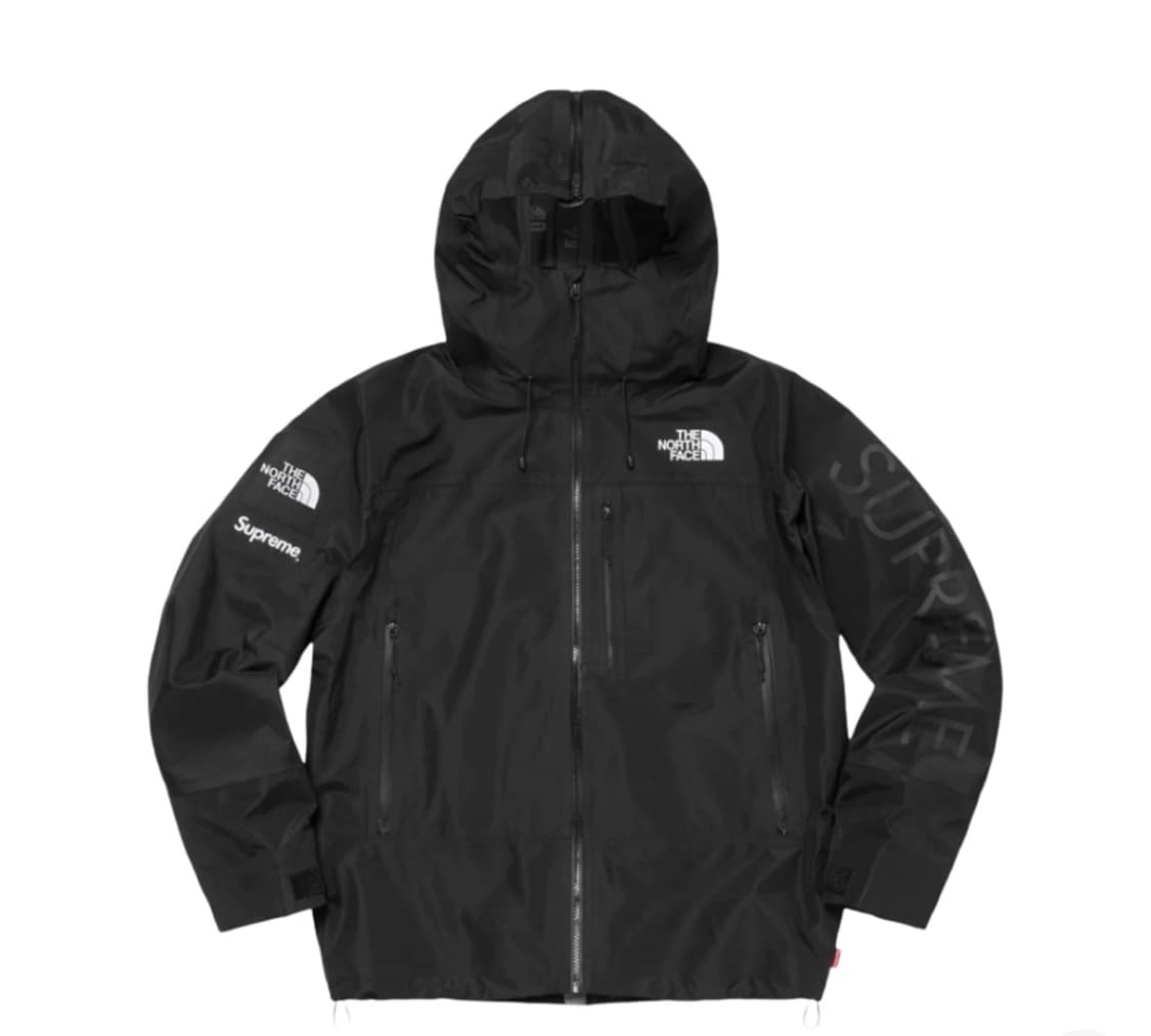 슈프림x노스페이스 스플릿 테이프드 심 쉘 자켓 블랙 24ss 상품이미지1