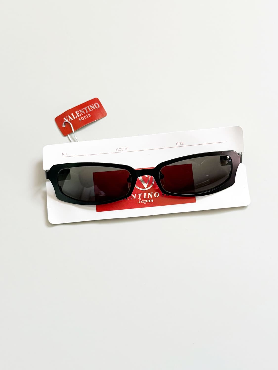 VALENTINO SONIA JAPAN 블랙 메탈릭 빈티지 선글라스 상품이미지1