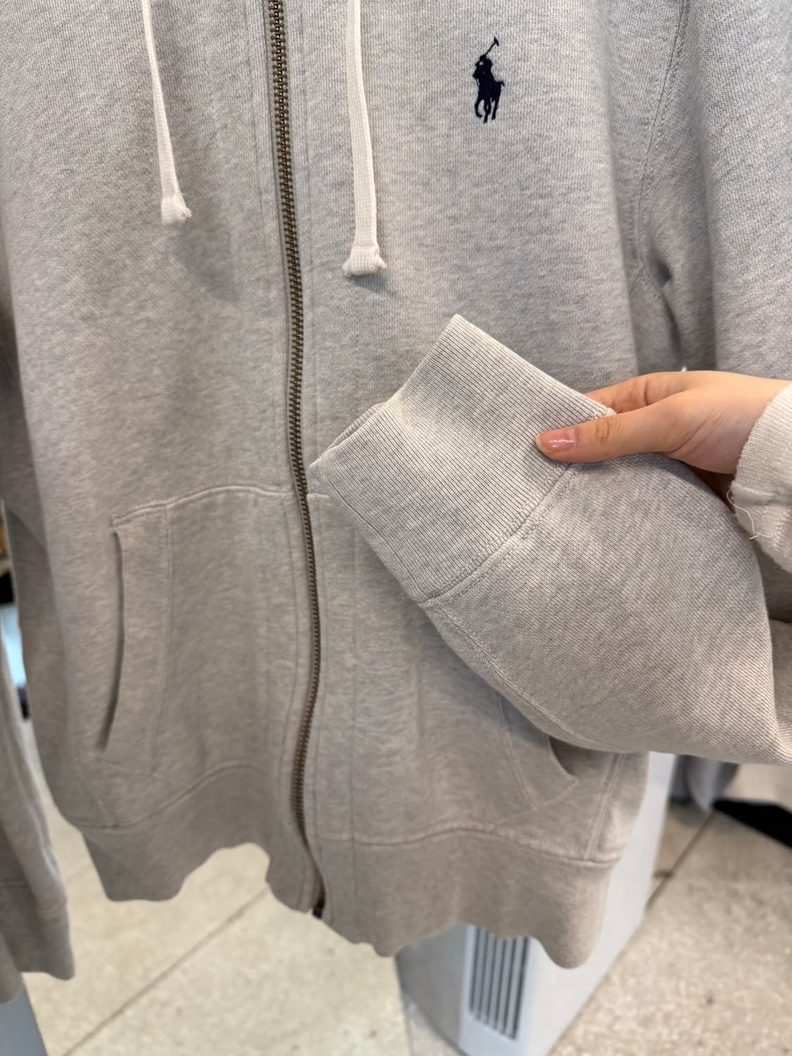 Polo Ralph Lauren gray hoodie zip-up  상품이미지5