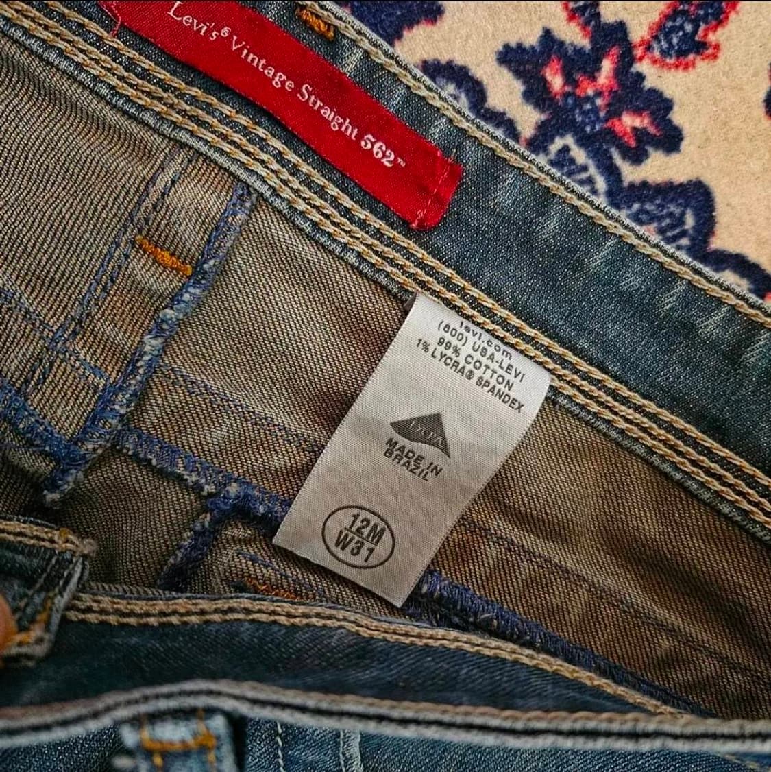 리바이스(Levis) NO. 562 빈티지 컬렉션 빽 포켓 데님팬츠 31 상품이미지8