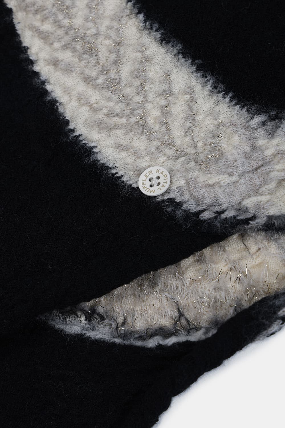 (새상품) 캐피탈 풀링 울 스카프 오와시 블랙 상품이미지3