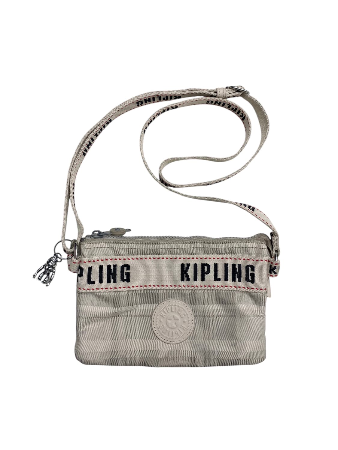 키플링 그레이체크 미니크로스 상품이미지1