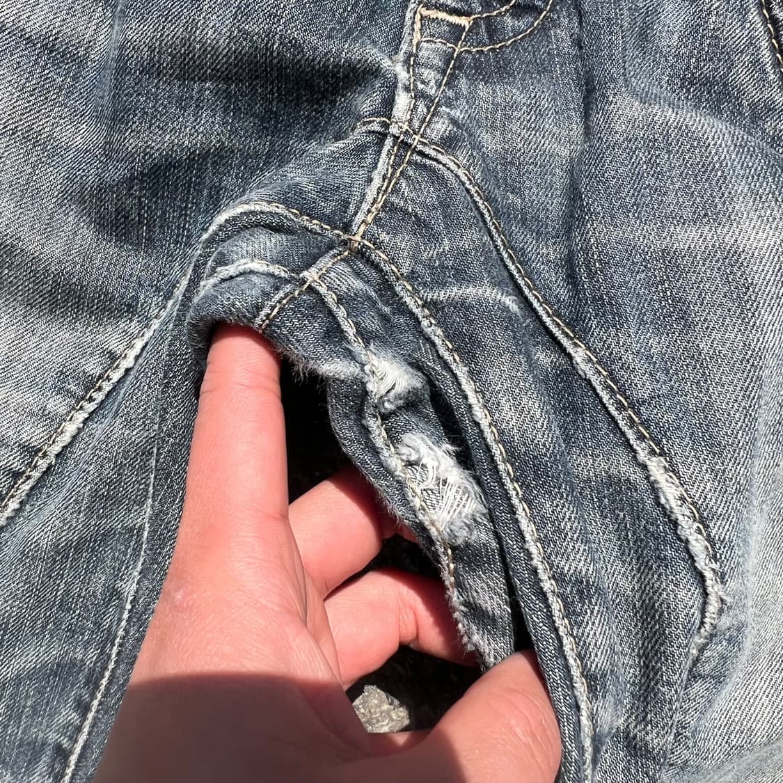 닐바렛 데미지 데님 팬츠 상품이미지4