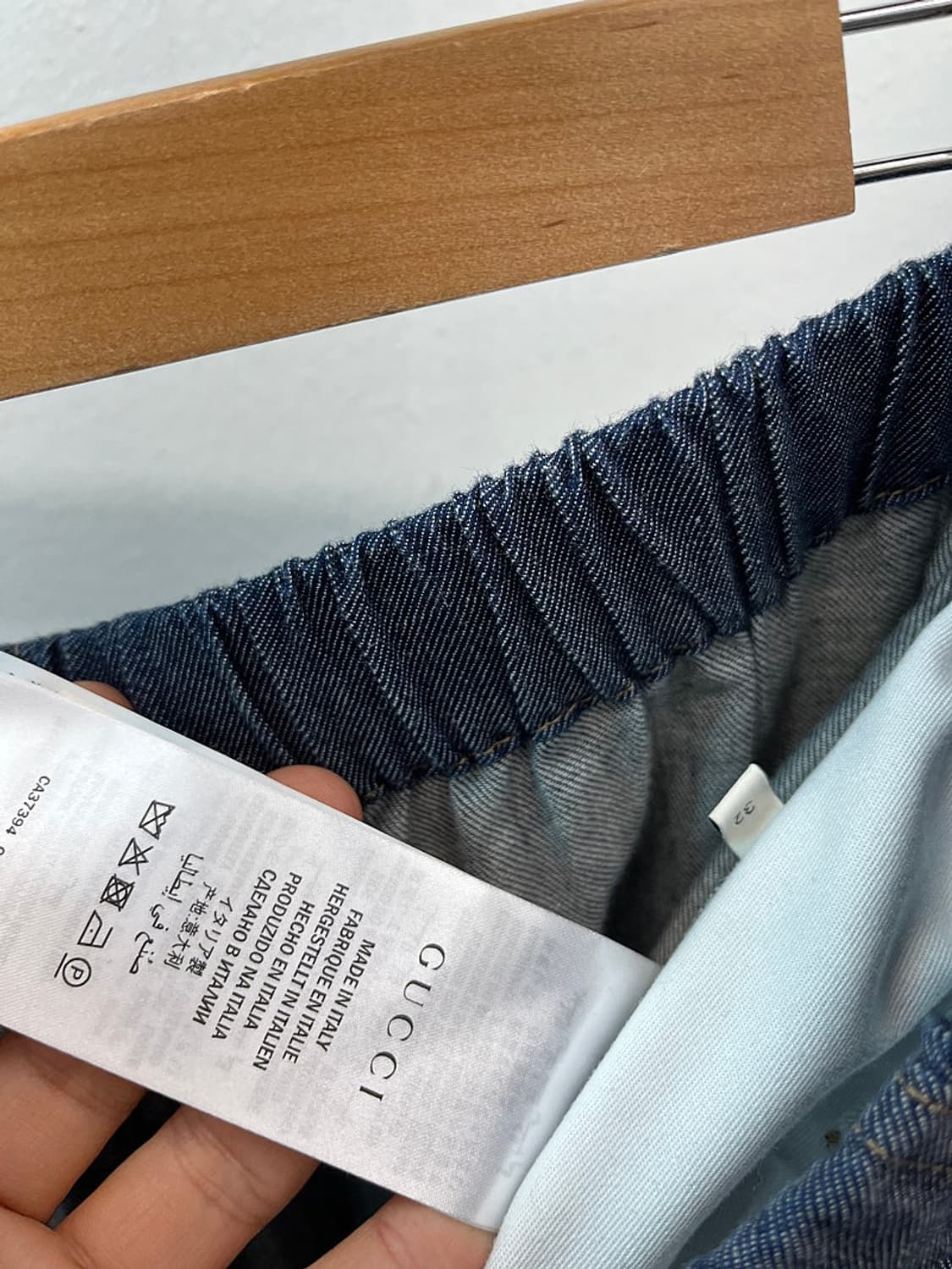 32) 구찌 스트링 데님펜츠 상품이미지6