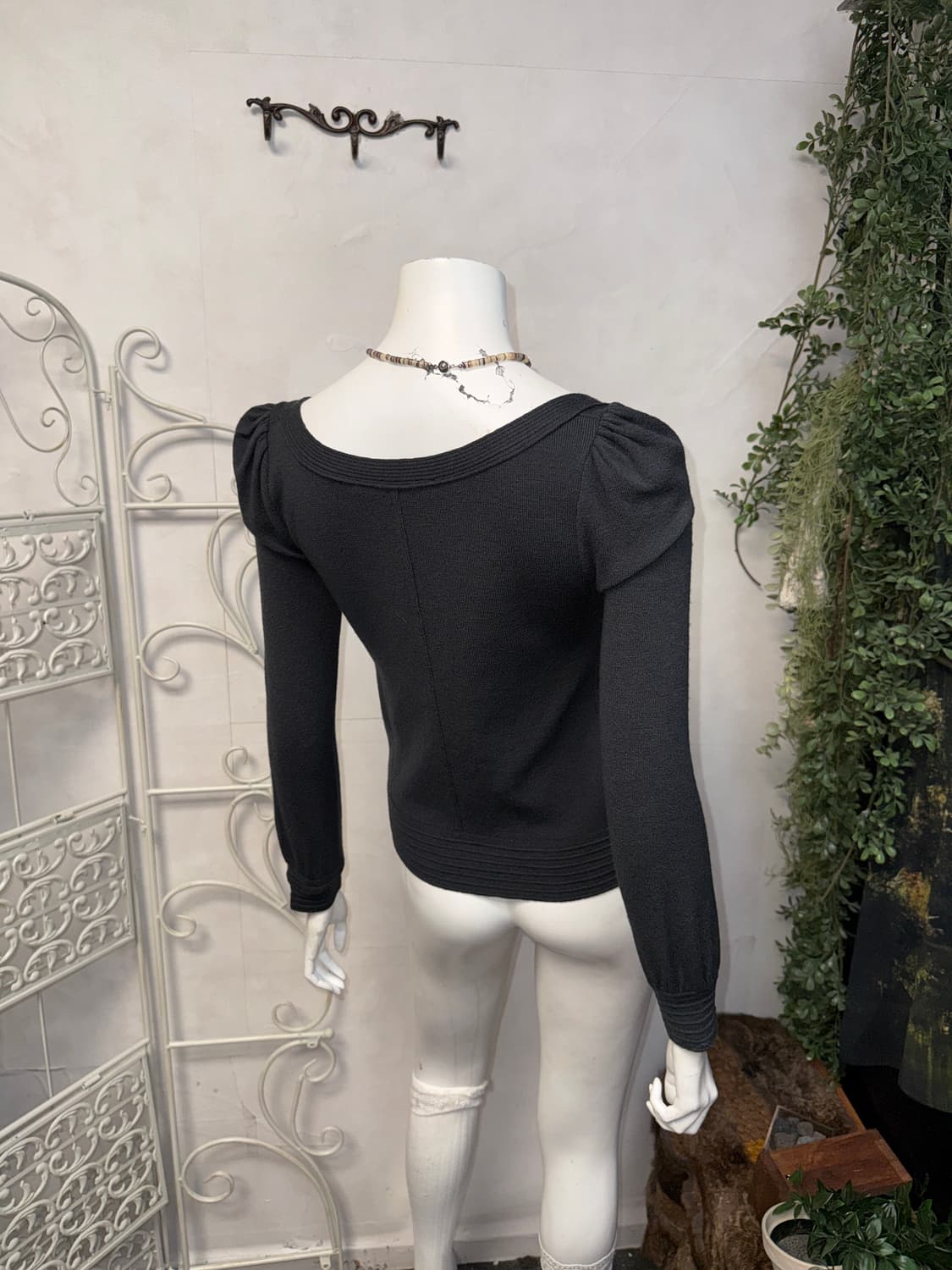 Blumarine virgin wool square neck 가디건 상품이미지3