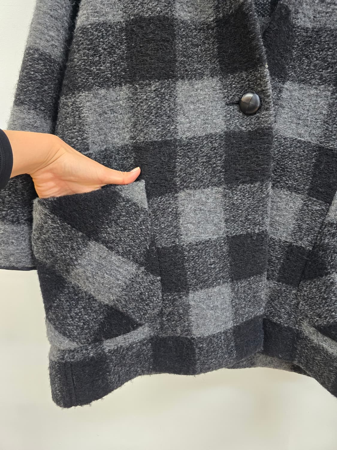 이자벨마랑 정품 포근체크 도톰 울 루즈핏 코트 상품이미지6