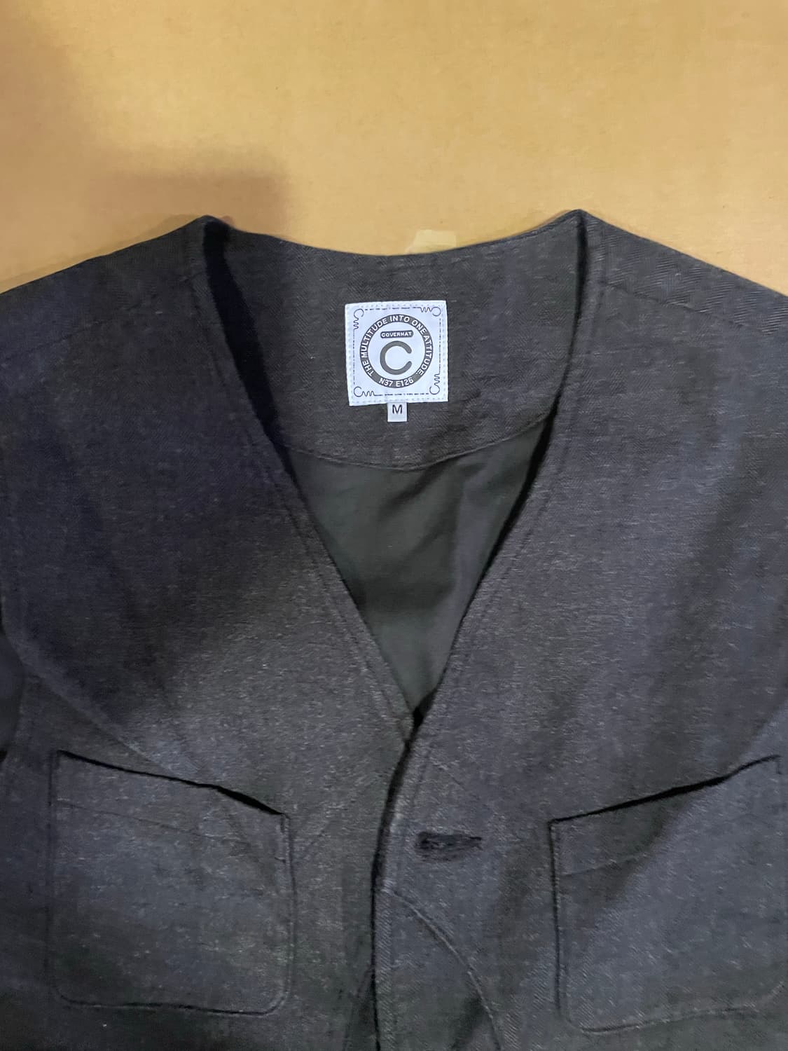 커버낫 헤링본 셋업 베스트 M 95-100 상품이미지2