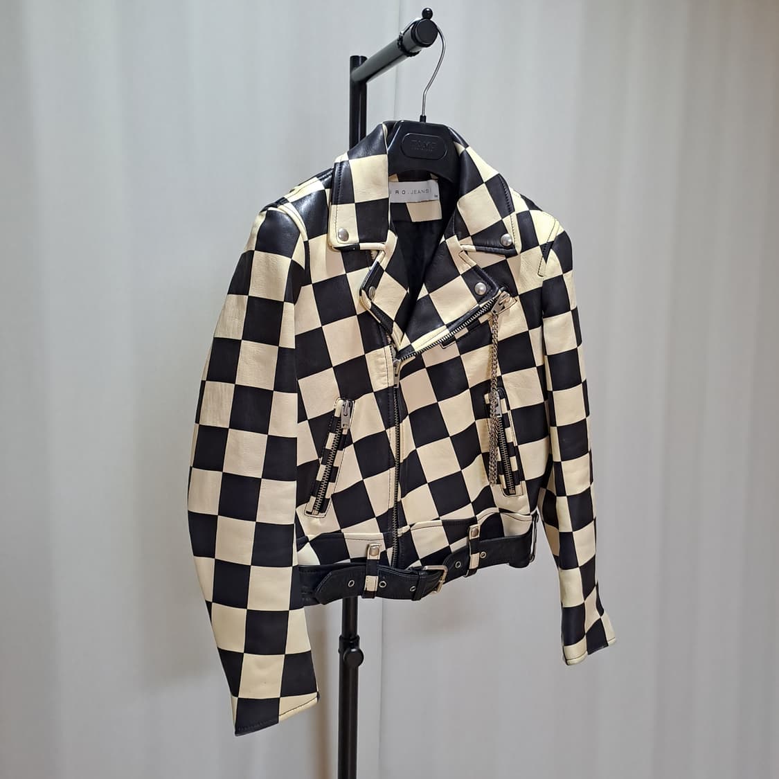 (여성) IRO 체커보드 양가죽 자켓 34 A902 상품이미지3