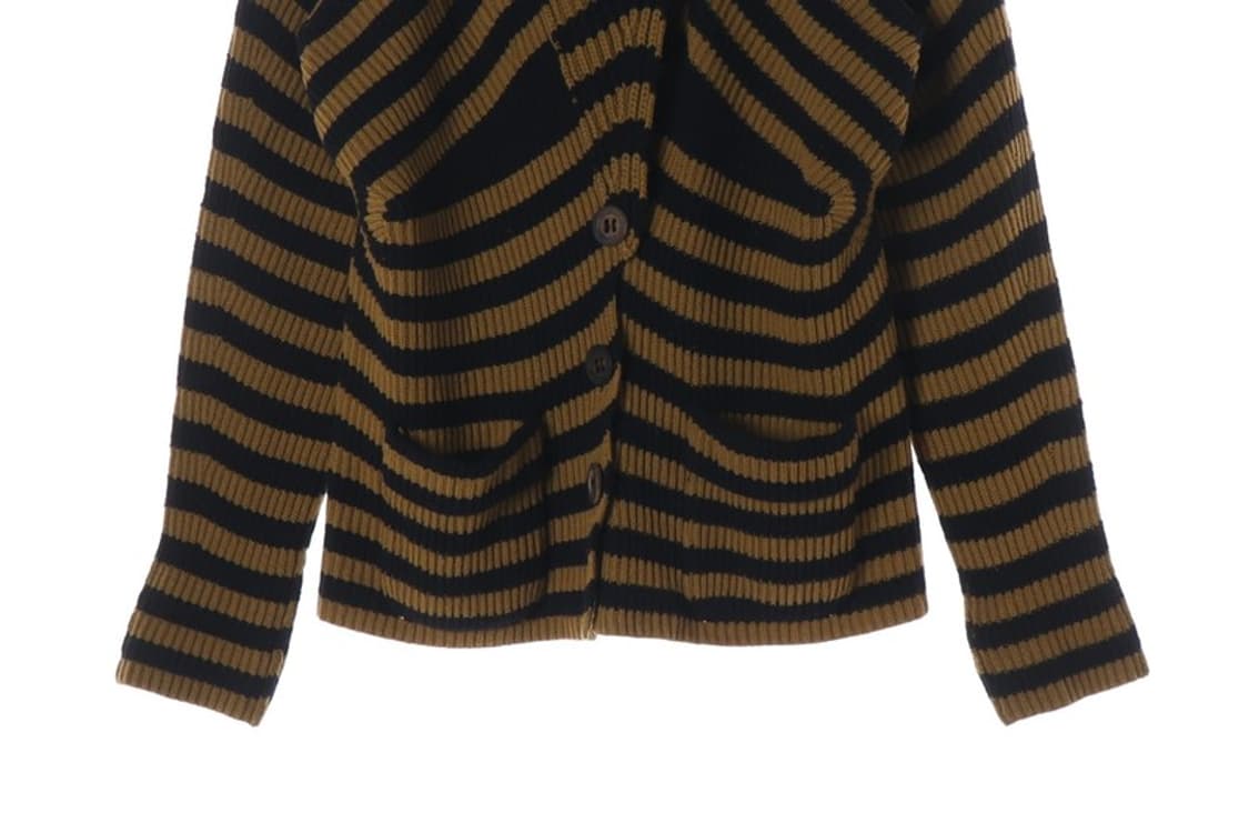 소니아리키엘 브이넥 울 스트라이프 가디건 상품이미지4