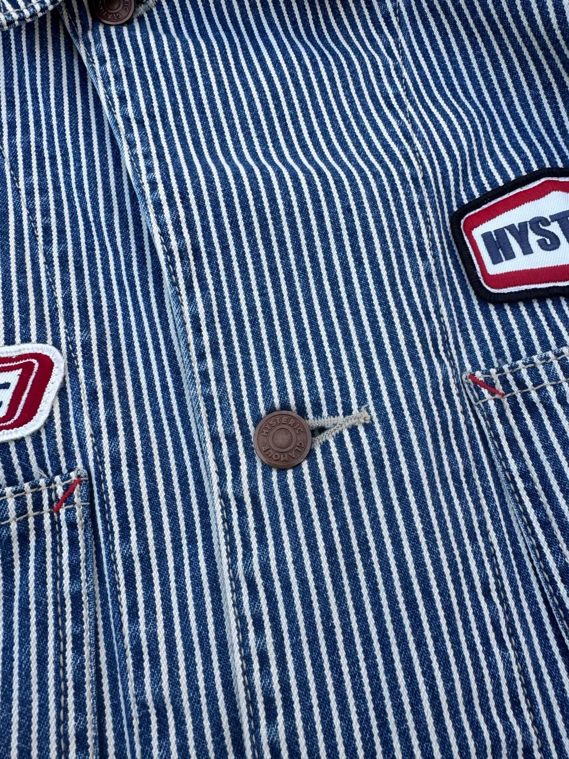 히스테릭 글래머 빈티지 히코리 스트라이프 워크자켓 상품이미지4