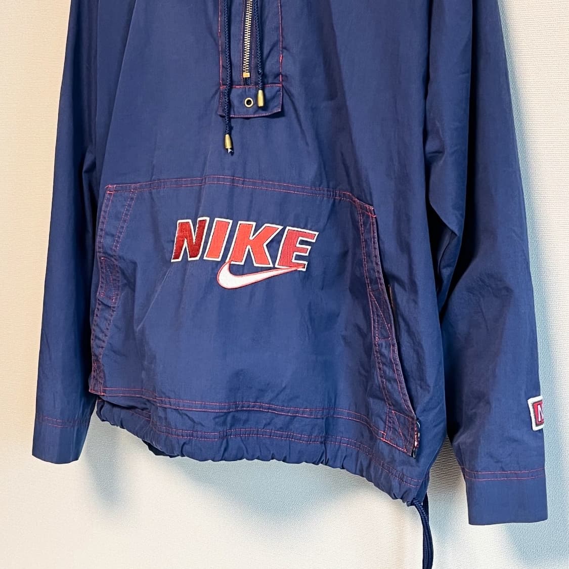 90s 올드 나이키 빈티지 빅로고 나일론 풀오버 아노락 자켓 상품이미지4