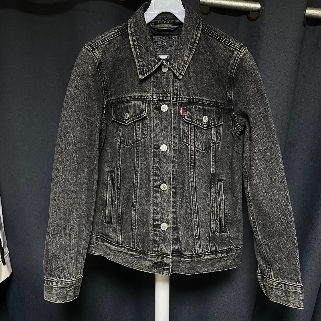 Levi's 리바이스 흑청 데님 트러커 자켓 S 상품이미지1