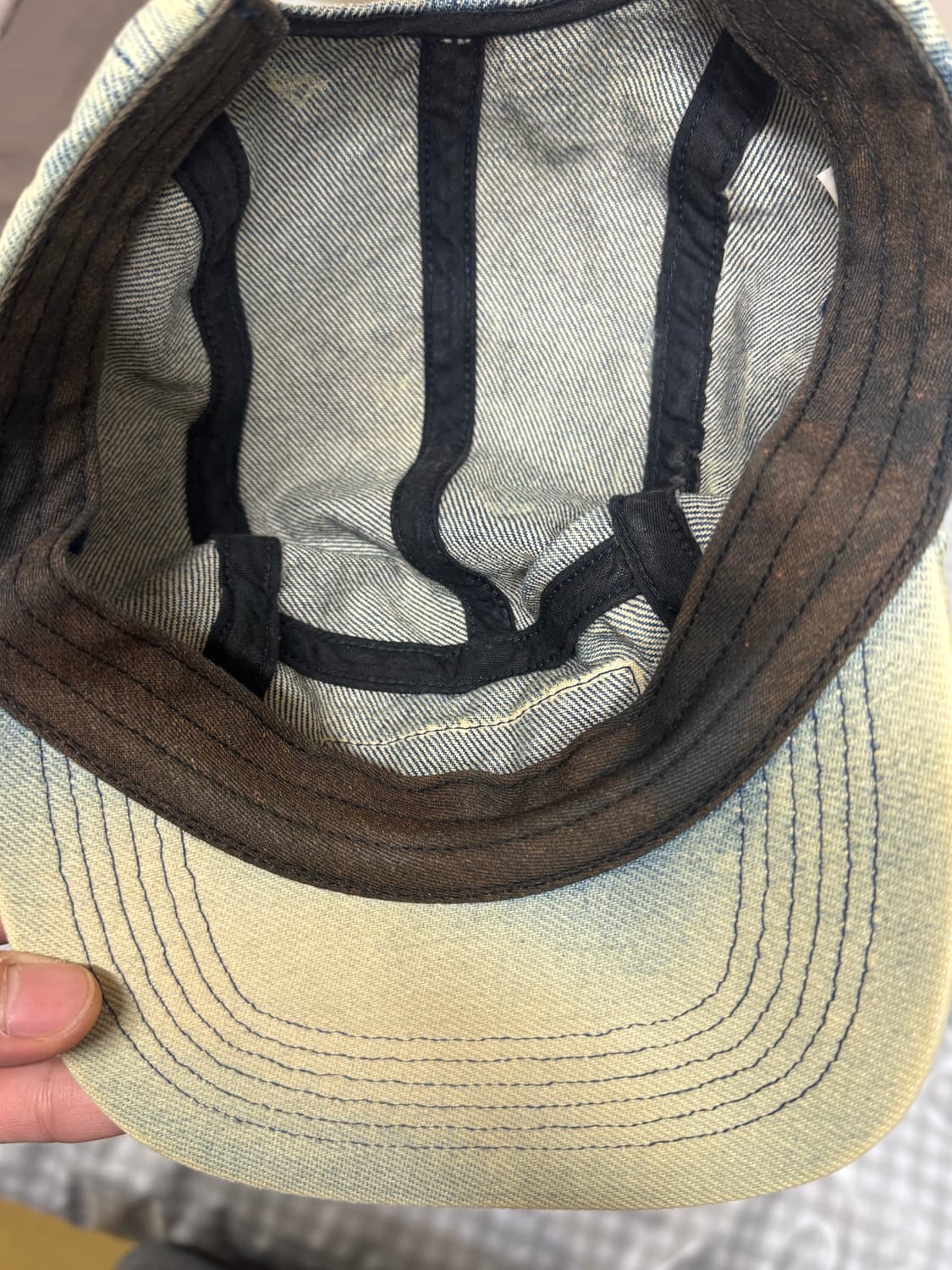 [OS] 슈프림 워시드 치노 트윌 캠프캡 더티 인디고 상품이미지3