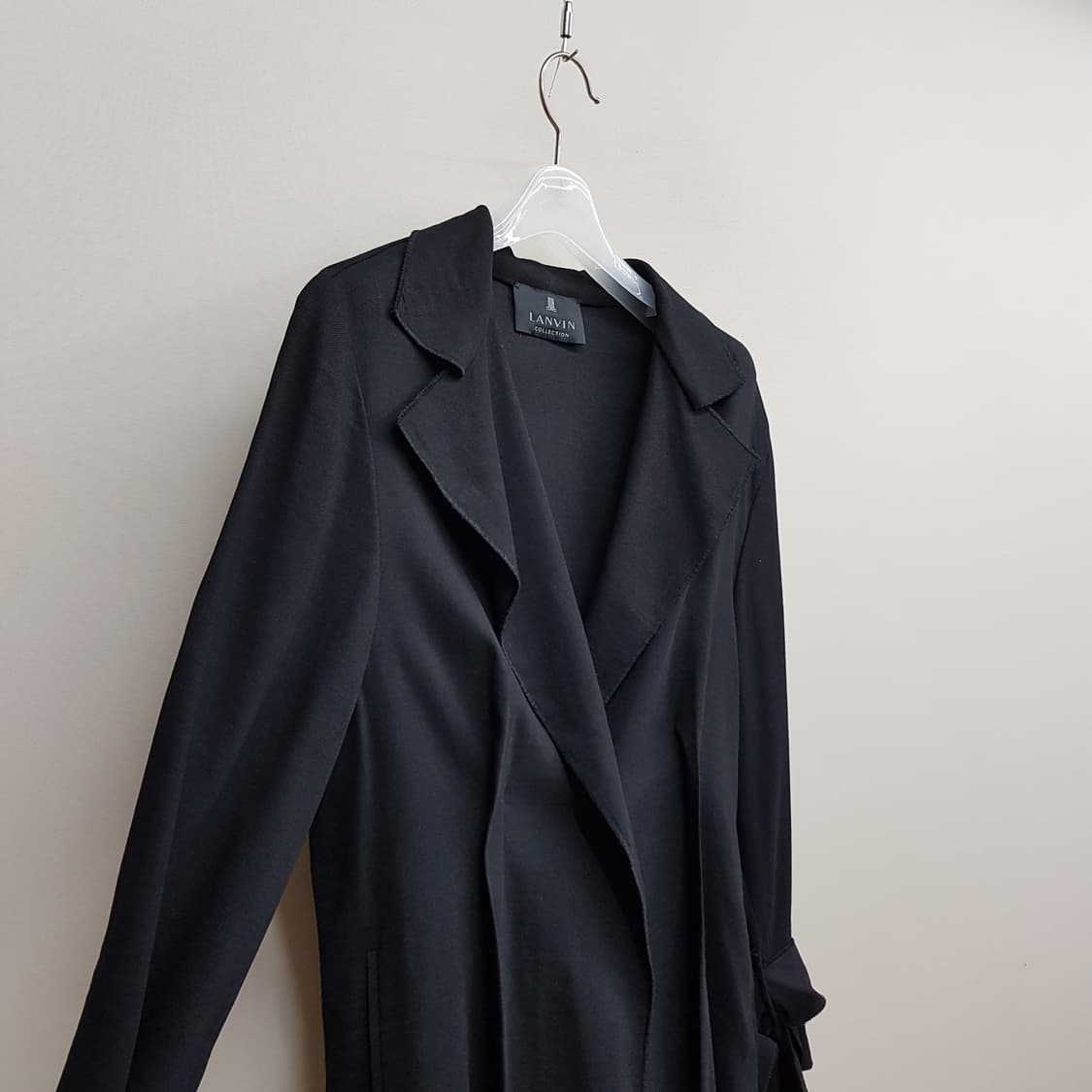 한섬 랑방 린넨 블렌드 드레이프 자켓 82-94-160사이즈 상품이미지3