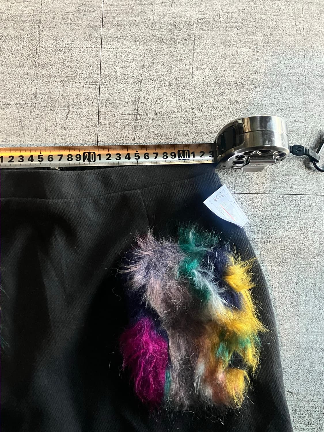 일본빈티지 Grl 핀터깔y2k 보헤미안 레인보우퍼 미니스커트 상품이미지2