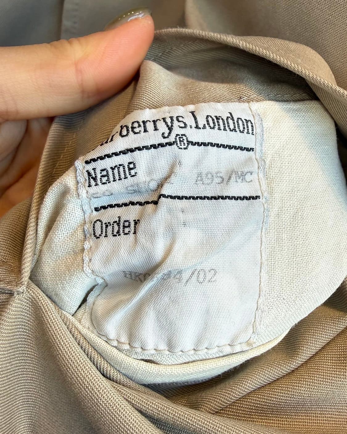 버버리 베이지 트렌치 블루종 자켓 상품이미지9