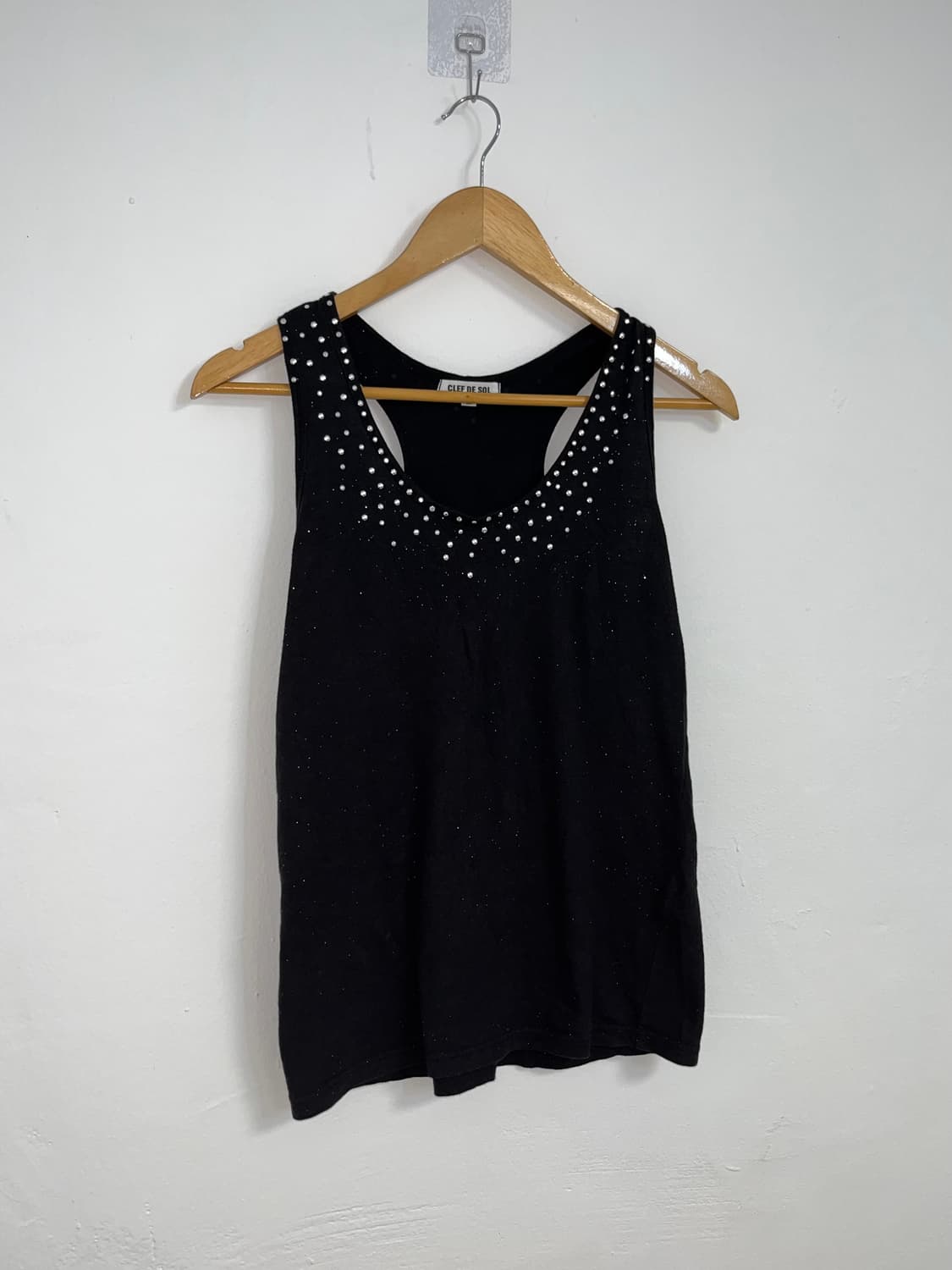 블랙 큐빅 슬리브리스 상품이미지1