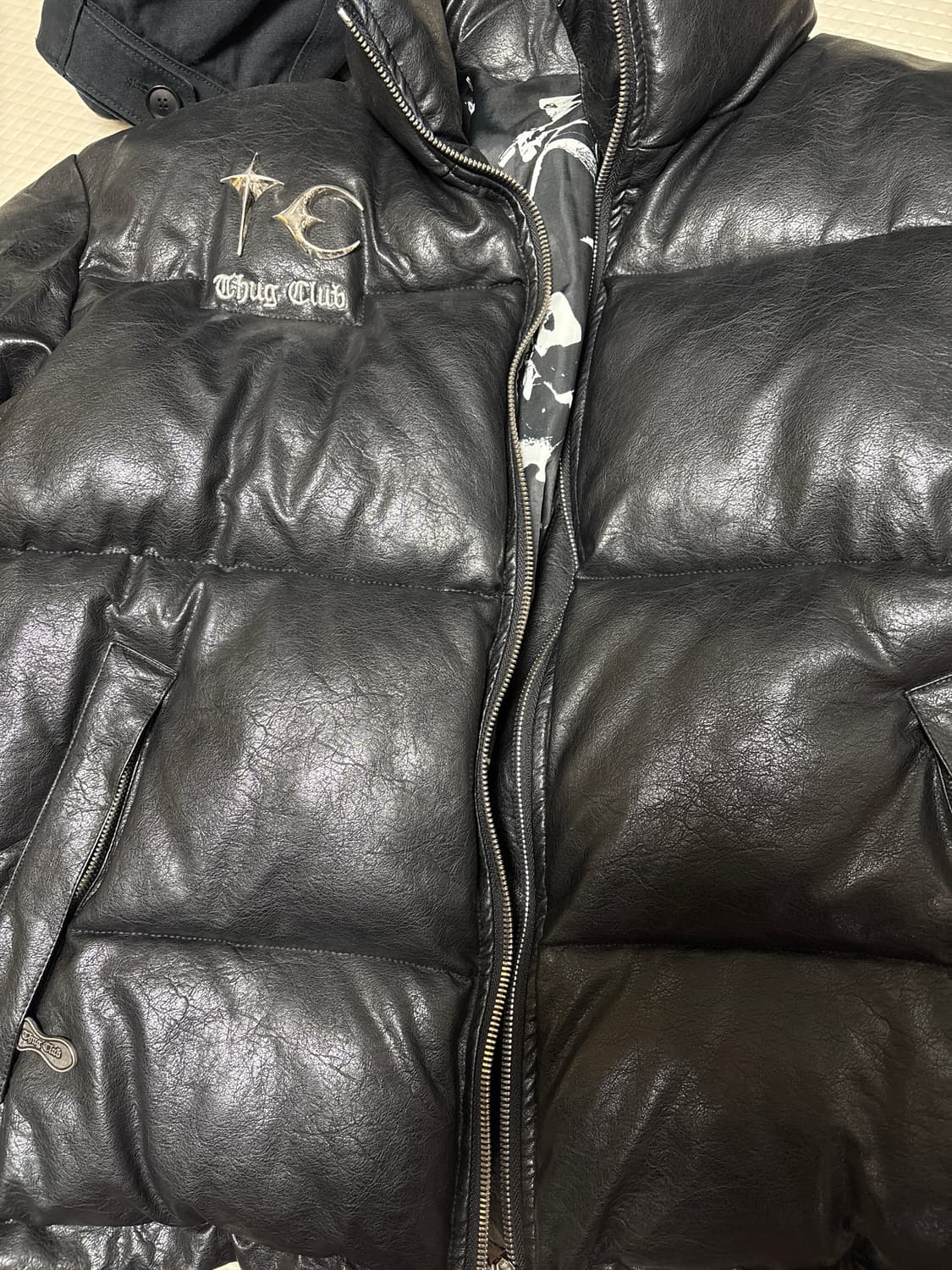 떠그클럽 레더 패딩 3사이즈 상품이미지1