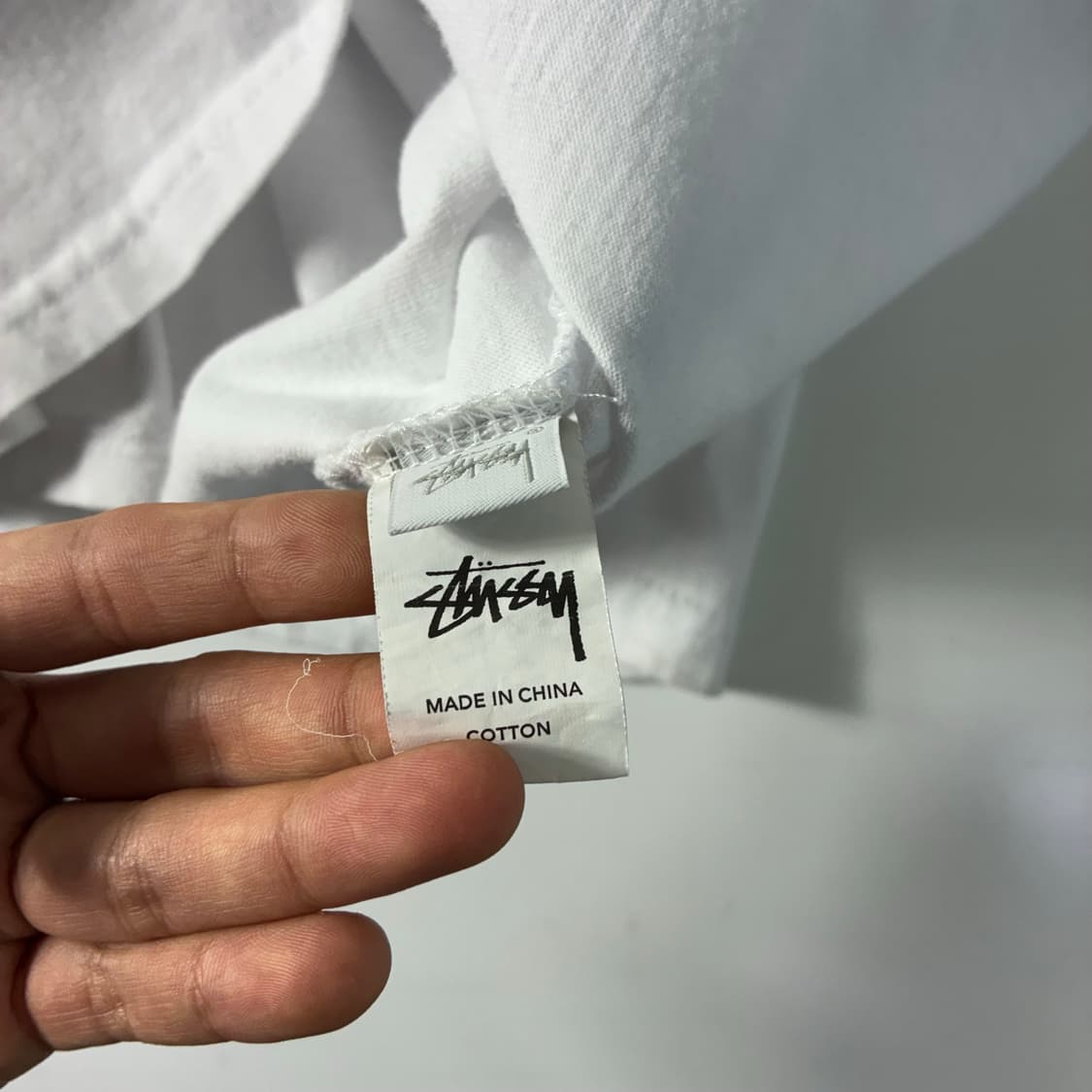 Stussy  스투시 스탁로고 베이직 화이트 반팔티셔츠  상품이미지5