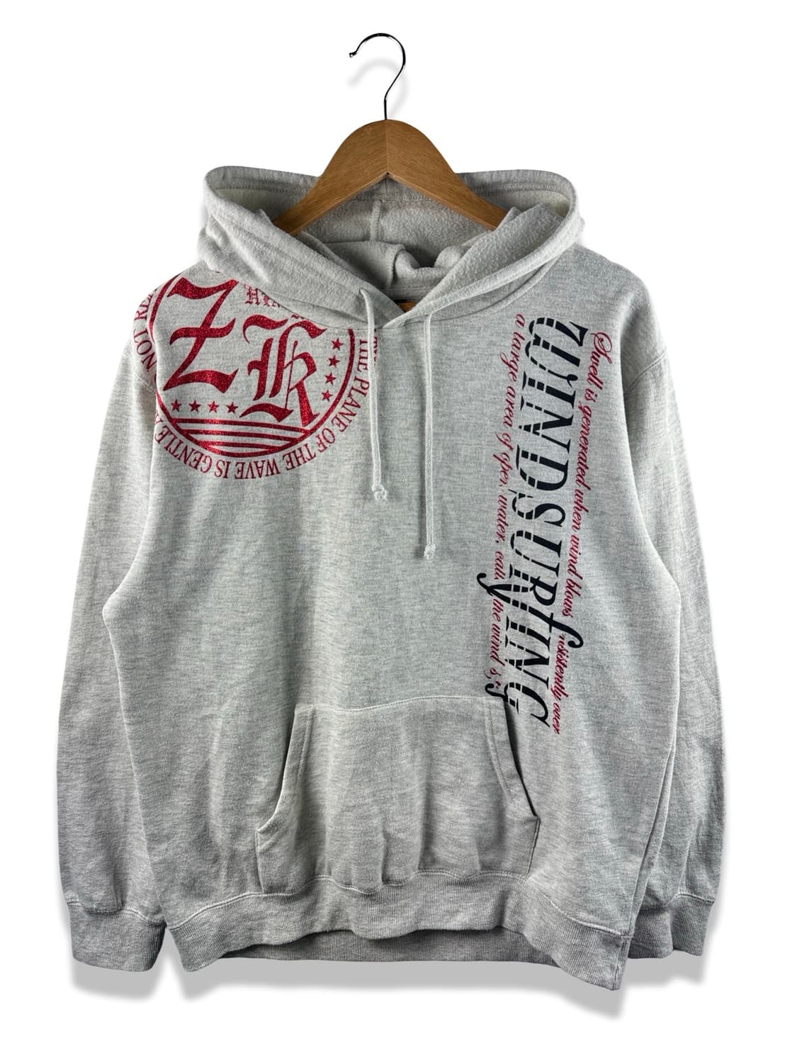 JPN Y2K 글리터 레터링 후드집업1889 상품이미지2