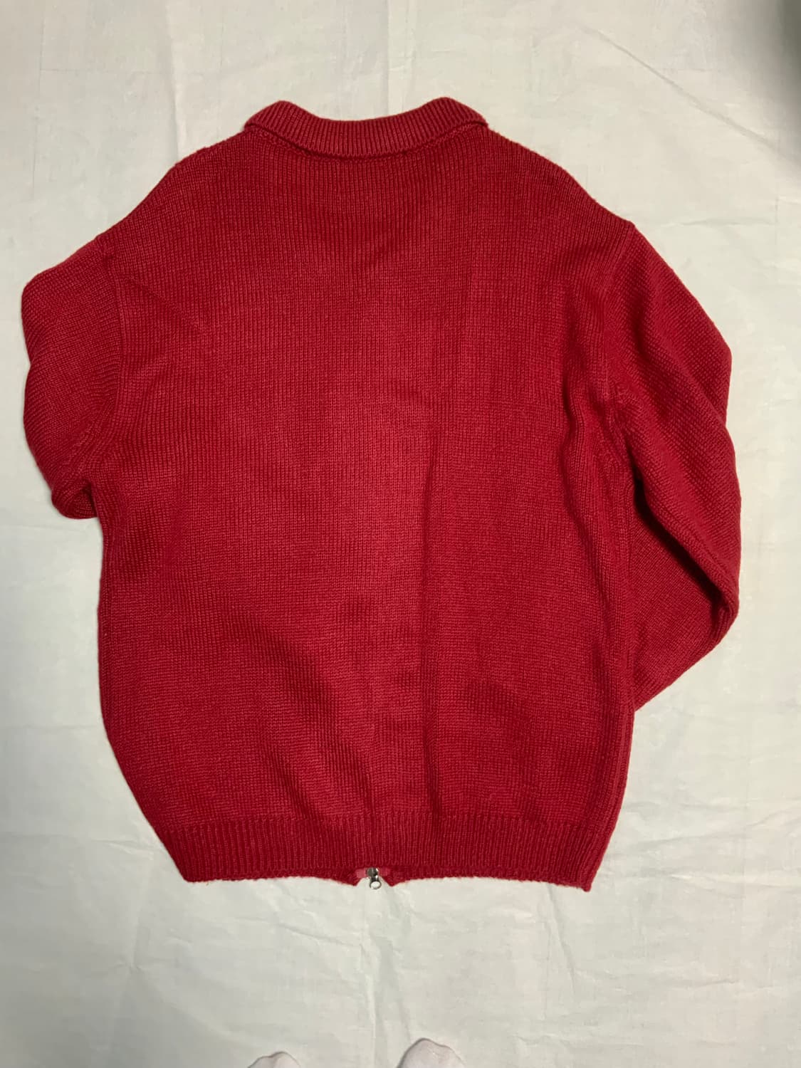 엑스톤즈 펀칭 니트 집업 가디건 M 상품이미지3