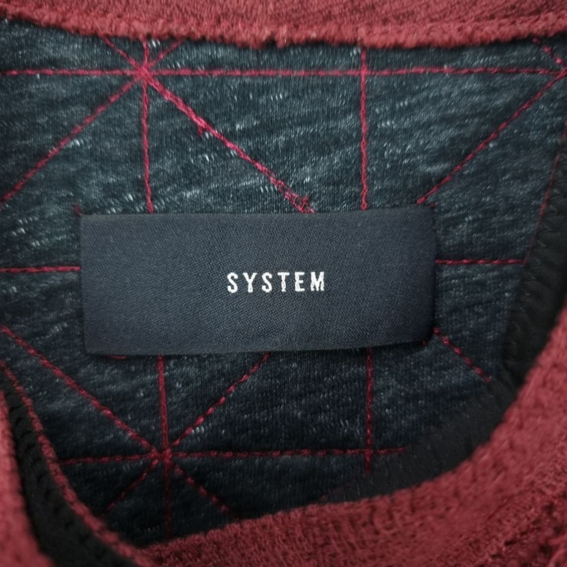 [시스템] 빈티지 에스닉 퀼티드 자켓 레드 M18830 상품이미지6