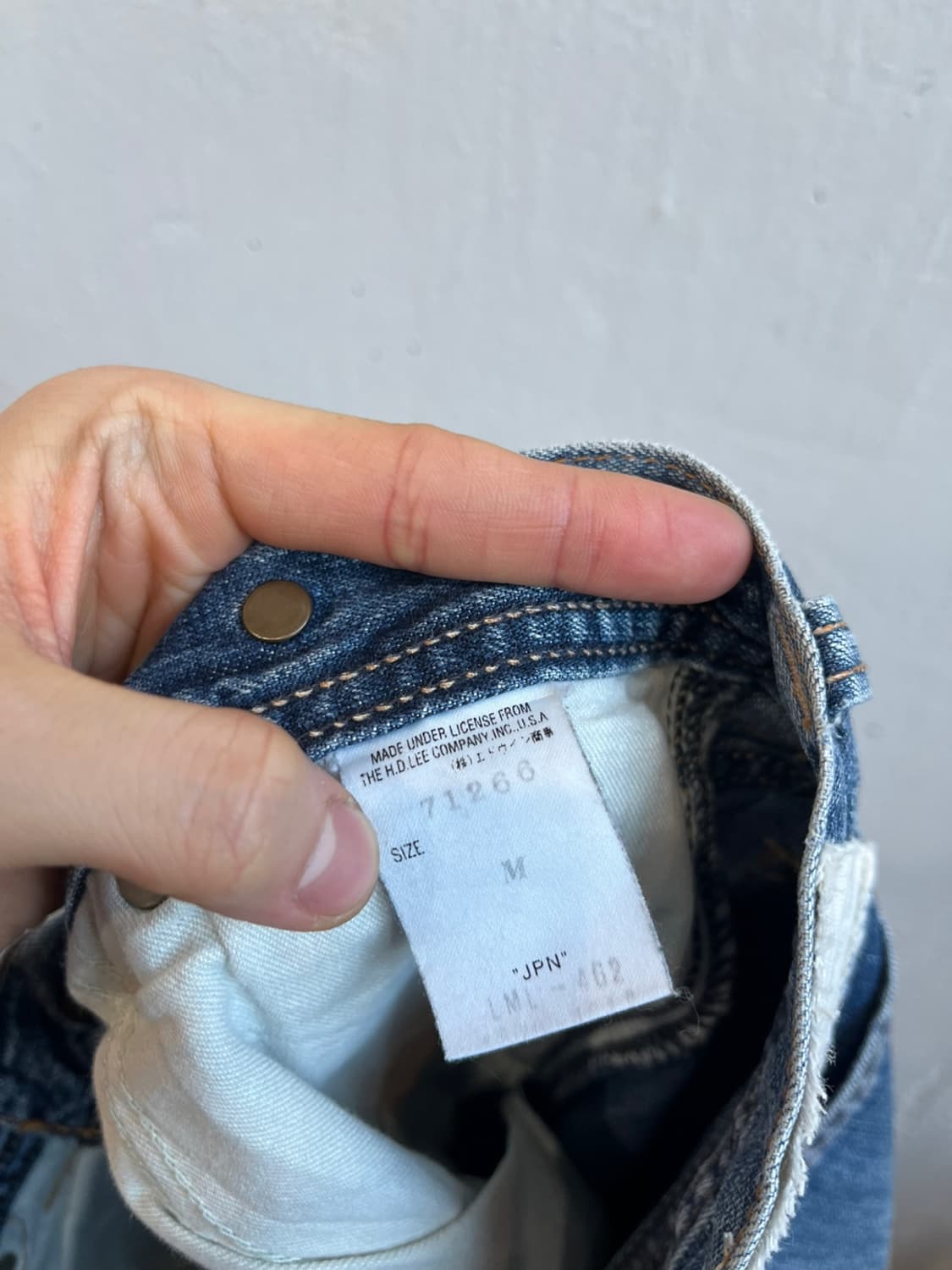 빈티지 Lee 데님팬츠 Made in JAPAN 상품이미지7