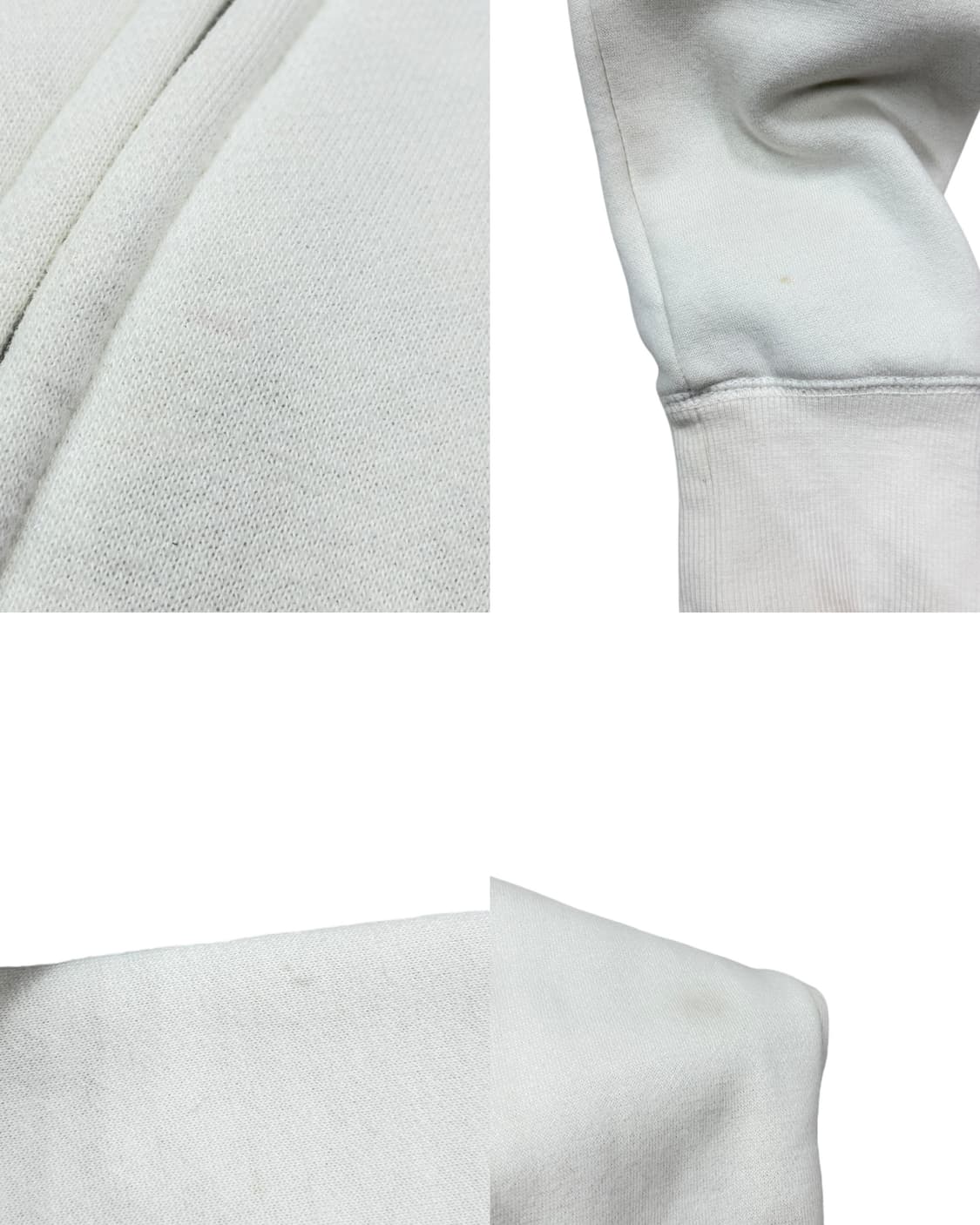 스파오 빈티지 Y2K 울프죠 퍼 모리걸 갸루 후드집업 자켓 화이트 M 상품이미지8