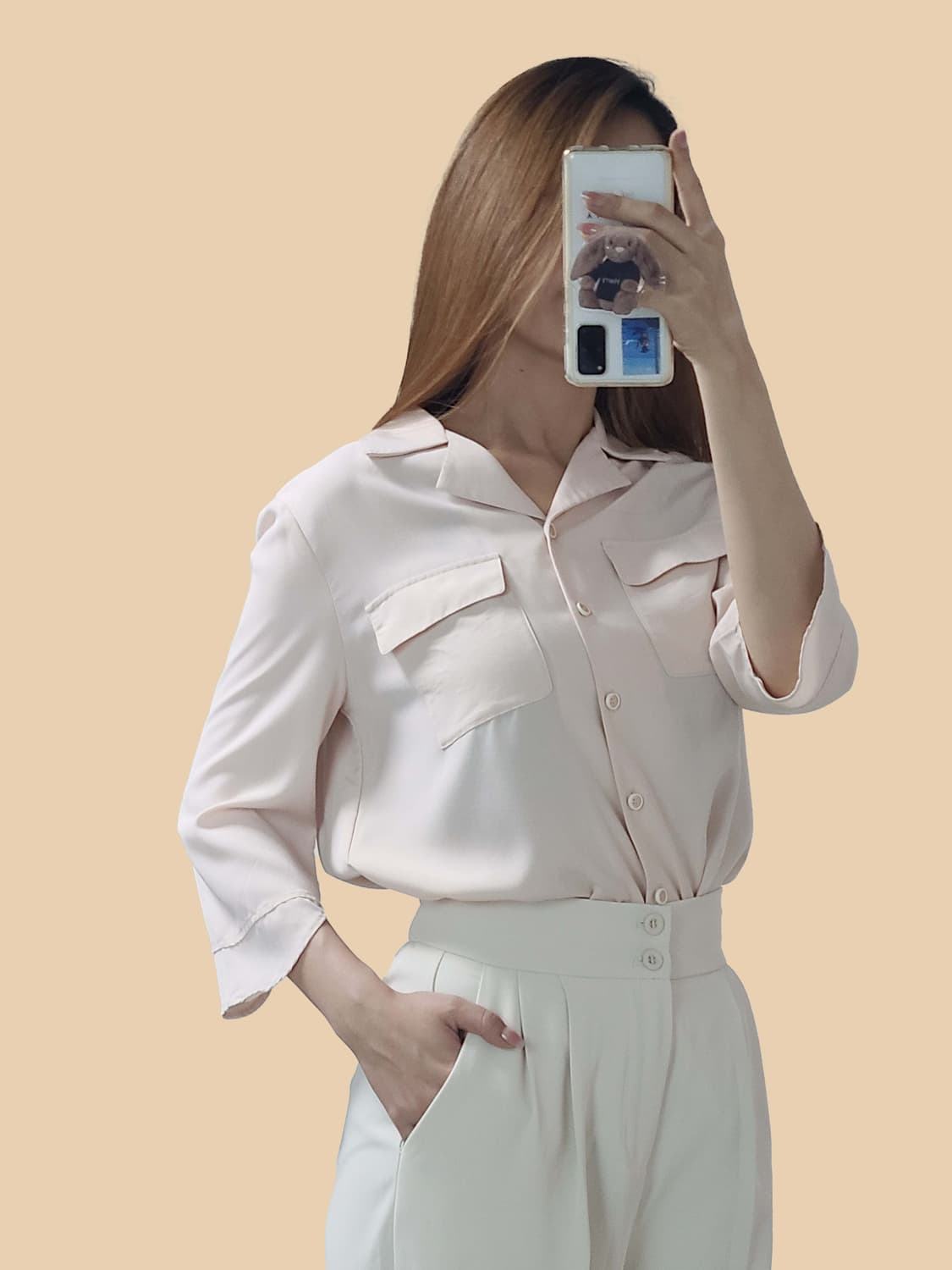 ENC S 블라우스 연핑크 상품이미지6