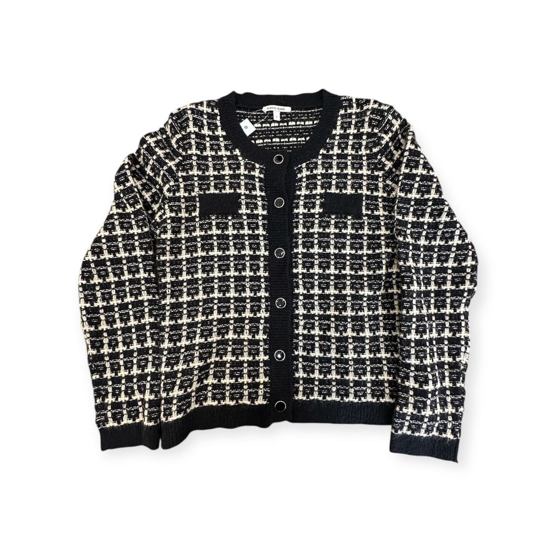 체크 가디건 상품이미지1
