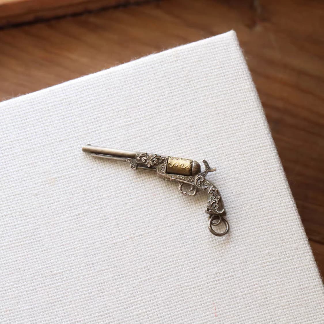 Oceanora 스털링 실버 빈티지 리볼버 펜던트 목걸이 상품이미지8