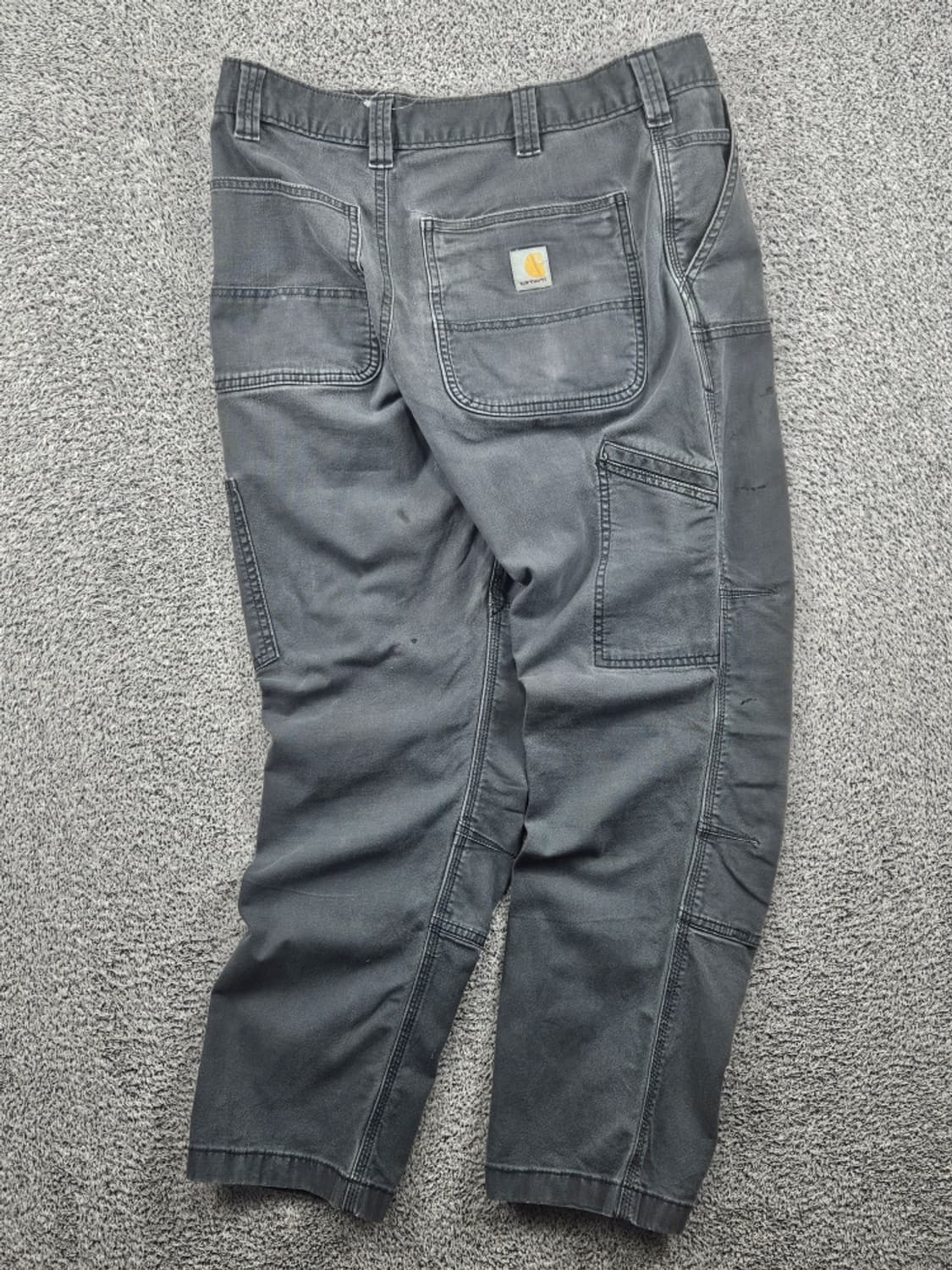 칼하트 코튼 캔버스 카펜터 더블니 워크 팬츠 ( 34X30 )/11552 상품이미지3