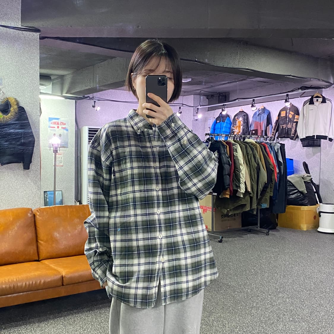 디스이즈네버댓 체크패턴 셔츠 B4042 상품이미지1