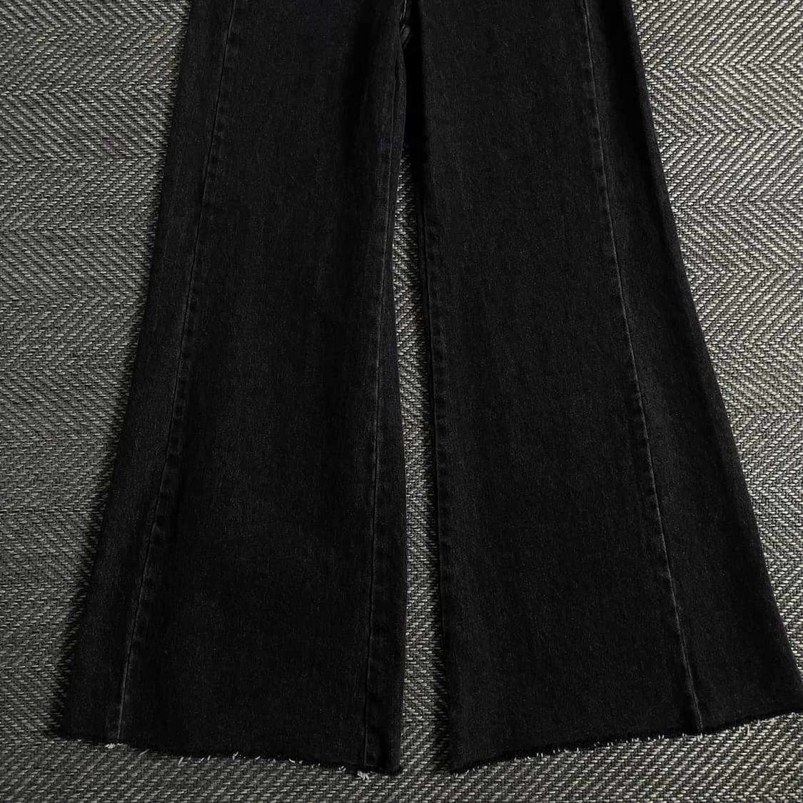 빈티지 와이드핏 블랙 데님 팬츠o 3129 상품이미지2