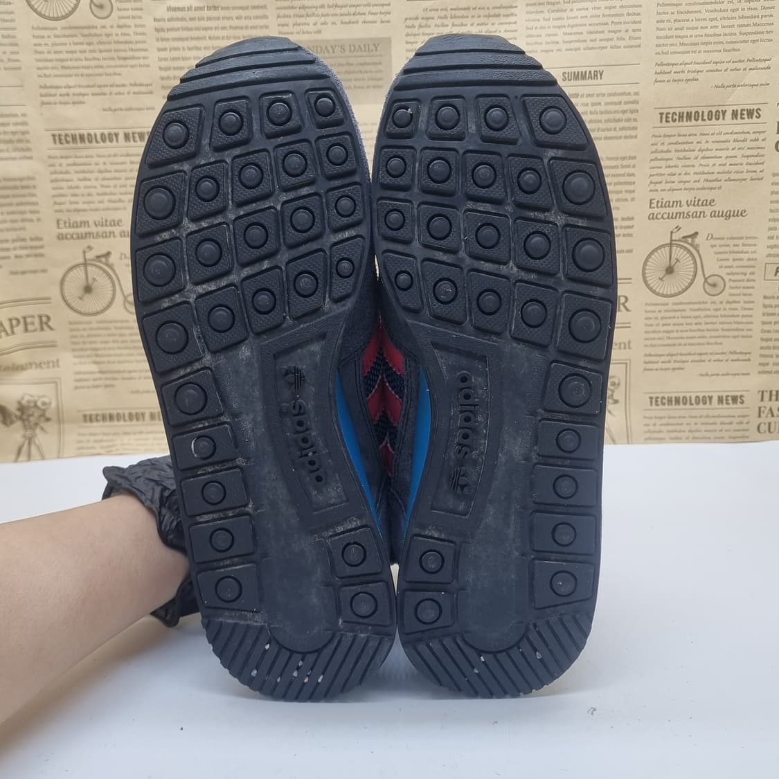 아디다스 ZX500 블루그레이 운동화 220 상품이미지3
