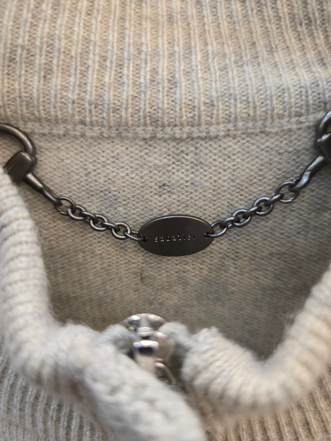 [쿨거환영]사바티에 캐시미어 100% 롱 집업 가디건 상품이미지4