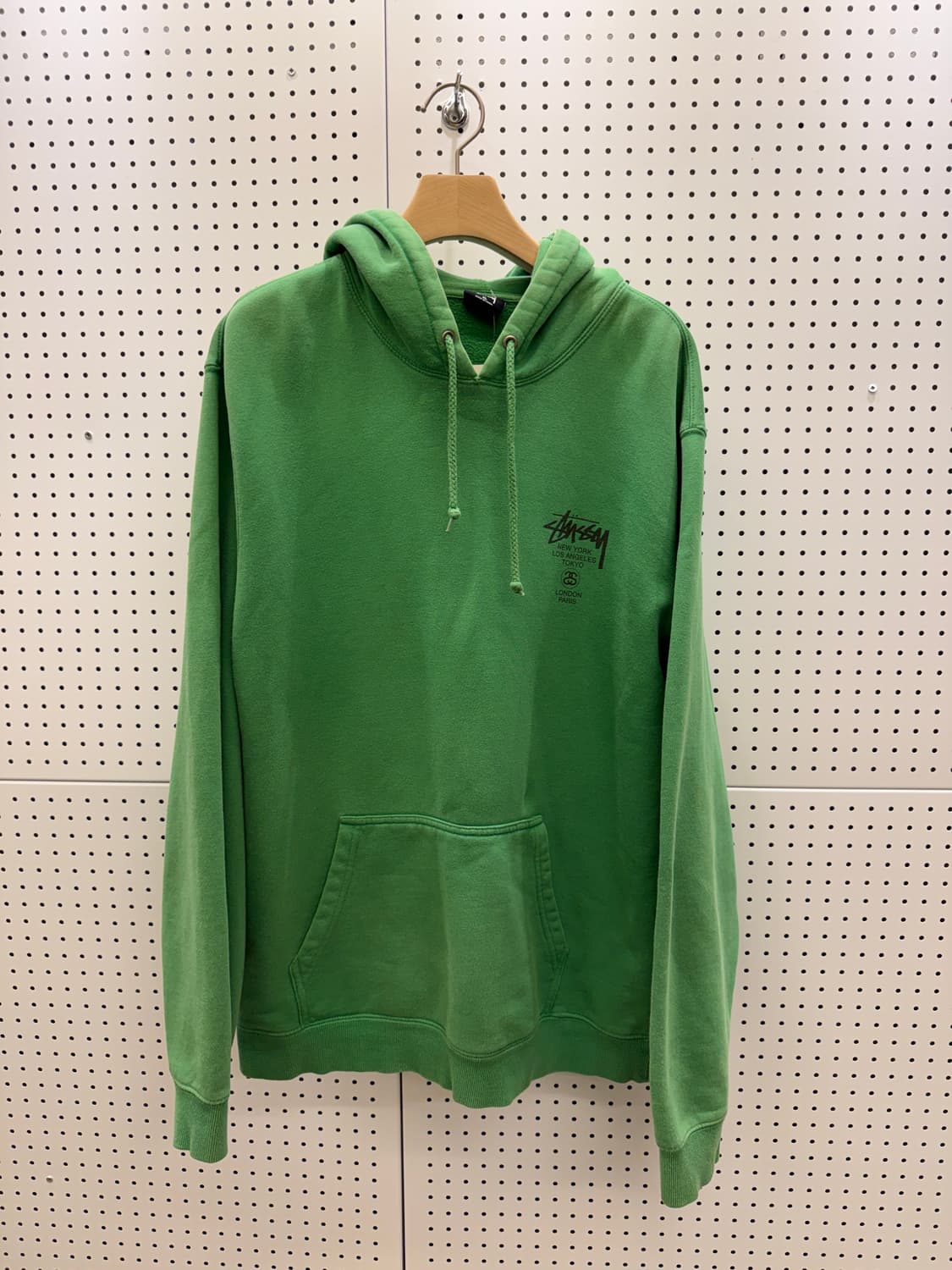 스투시 월드투어 후드티 그린 U1464 상품이미지2