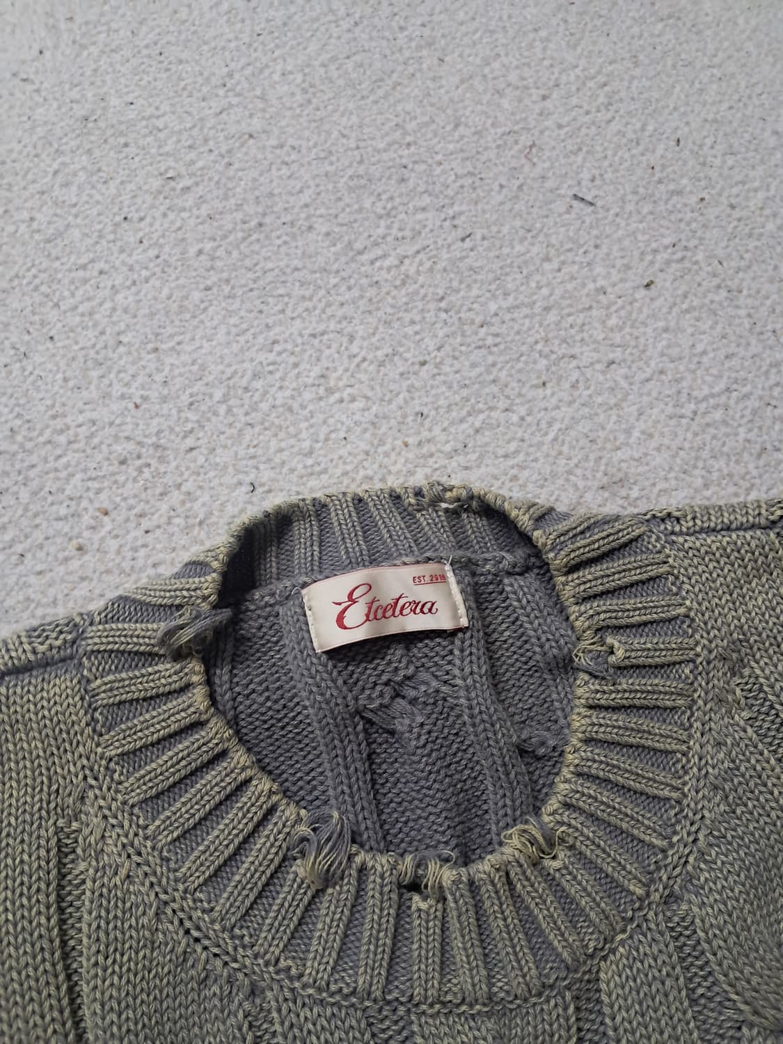 ETCE 리버시블 니트 상품이미지3