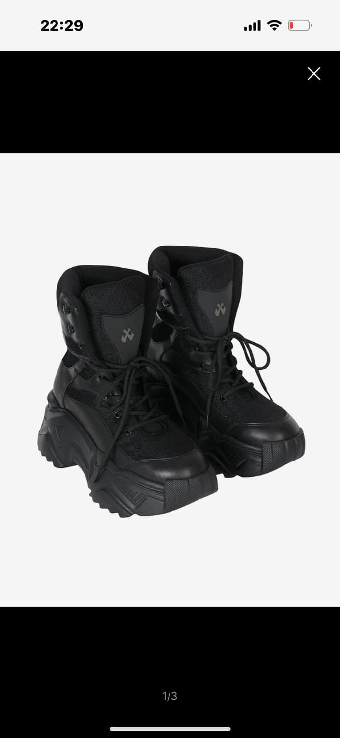 yeel PLATFORM BOOTS SNEAKERS BLACK 상품이미지1