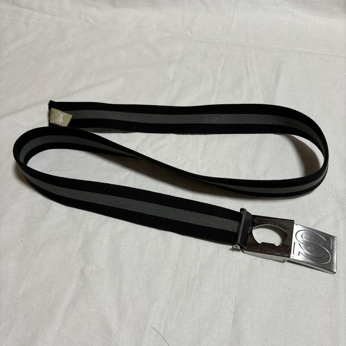 00s 올드 스투시 S로고 버클 스트라이프 벨트 상품이미지6